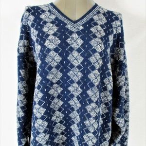 PURE & SIMPLE mens 2XL WOOL blend SWEATER (A3)E1